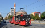Tw 824 war der einzige mit Vollwerbung, den wir beobachtet haben.  Vor der Banja-Baschi-Moschee am 17.09.2015